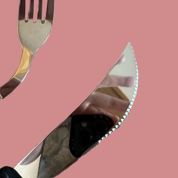 Right-Handed Silverware Set Utensils for those with hand tremors - Picture 2 of 3